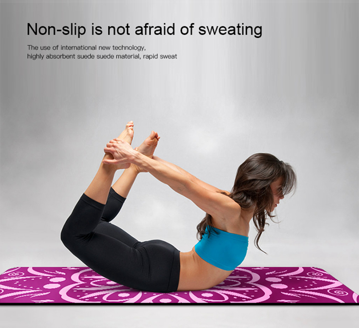 Natural Rubber Suede Yoga Mats