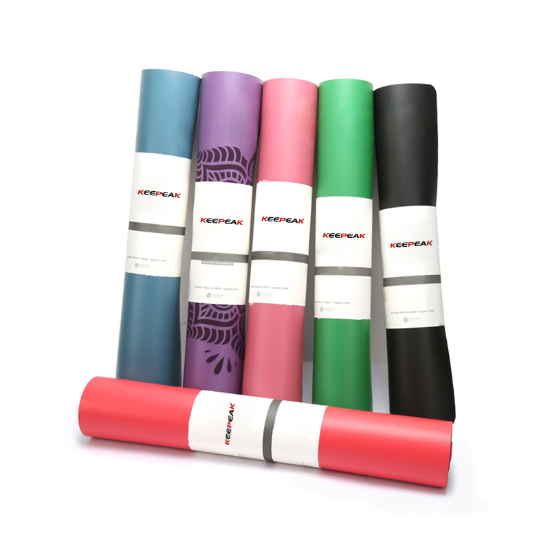 china pu natural rubber yoga mat