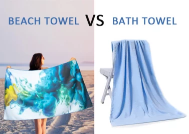 The difference between beach towels and bath towels