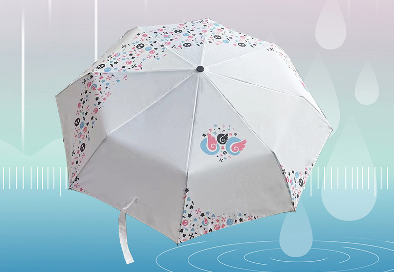 Charity Non-profit Organization Printing Manual Folding Umbrella