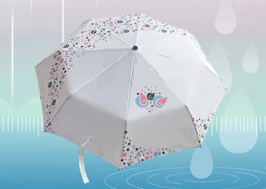 Charity Non-profit Organization Printing Manual Folding Umbrella