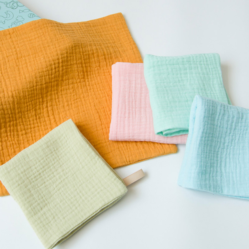 Bulk 4 Layers Small Cotton Baby Muslin Face Towel