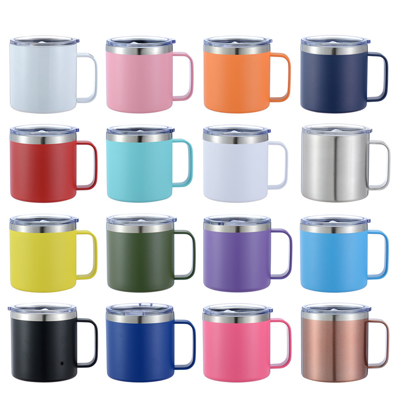 Stainless Steel Vacuum Mug Double Wall Coffee Mug With Handle