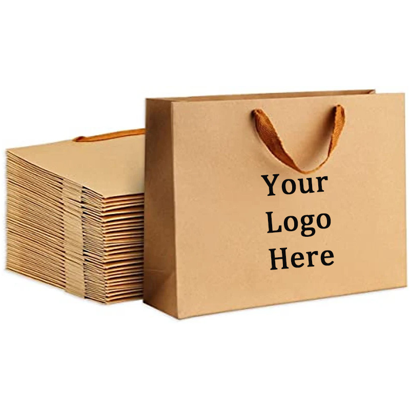 Recycled Paper Shopping Bags with Logo