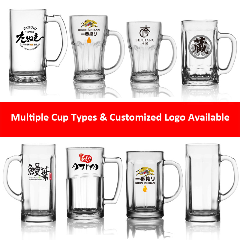 Custom Logo Whiskey Glass Printed Beer Mug