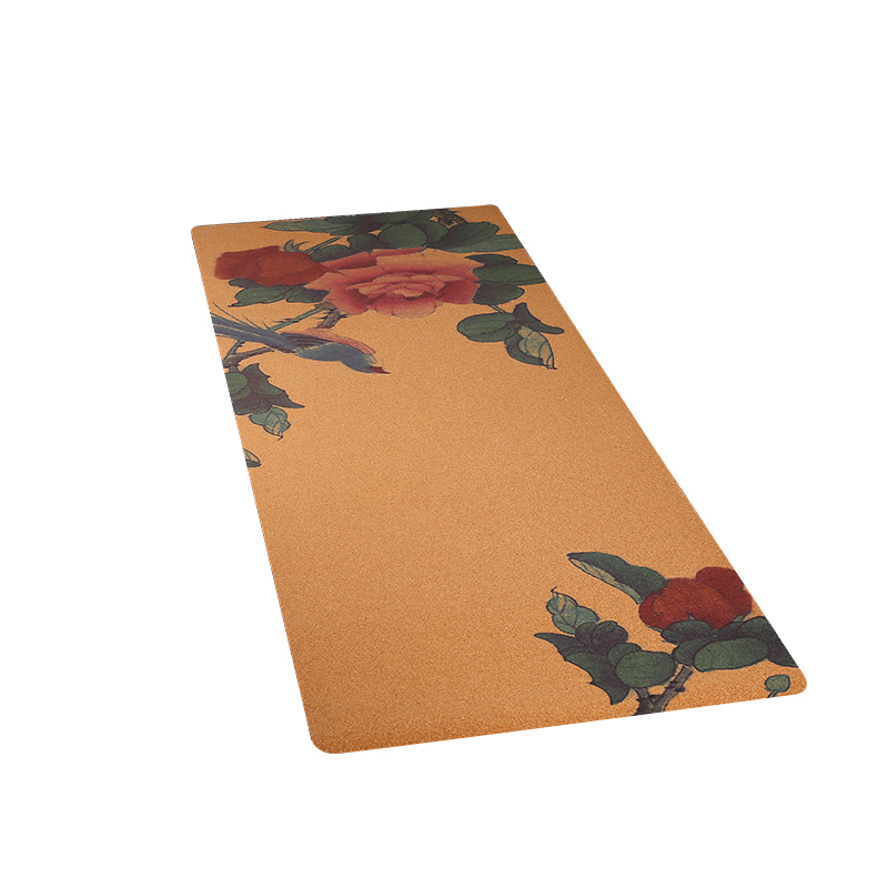 Printed Cork Yoga Mat